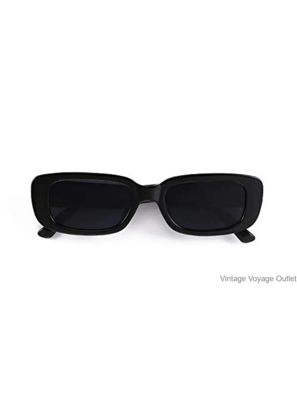 Rectangular Sunglasses UV400 Protection Retro Square Frame Eyewear